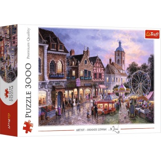 33033 3000 - Wesołe miasteczko / Art Licensing - bez tantiem, 3000 element&oacute;w, Puzzle