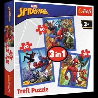 34841 3w1 - Pajęcza siła / Disney Marvel Spiderman, Puzzle, Zabawki