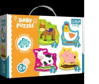 36070 Baby Classic - Zwierzątka na wsi / Trefl Baby, Puzzle, Zabawki