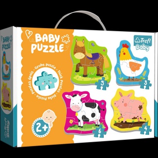 36070 Baby Classic - Zwierzątka na wsi / Trefl Baby, Puzzle, Zabawki