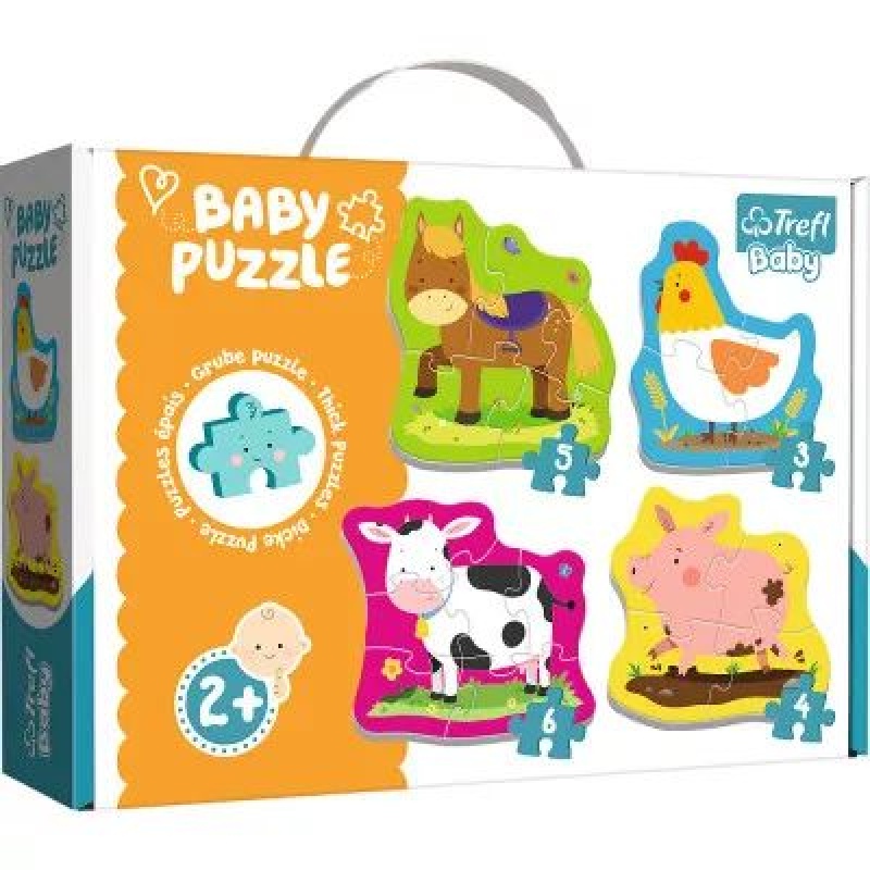 36070 Baby Classic - Zwierzątka na wsi / Trefl Baby, Dla malucha, Puzzle