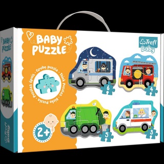 36071 Baby Classic - Pojazdy i zawody / Trefl Baby, Puzzle, Zabawki