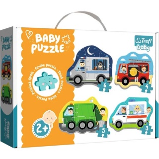36071 Baby Classic - Pojazdy i zawody / Trefl Baby, Dla malucha, Puzzle