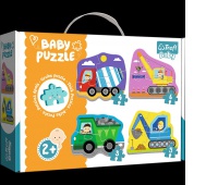 36072 Baby Classic - Pojazdy na budowie / Trefl Baby, Puzzle, Zabawki