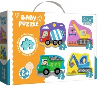 36072 Baby Classic - Pojazdy na budowie / Trefl Baby, Dla malucha, Puzzle