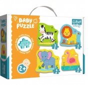 36073 Baby Classic - Zwierzątka na safari / Trefl Baby, Dla malucha, Puzzle