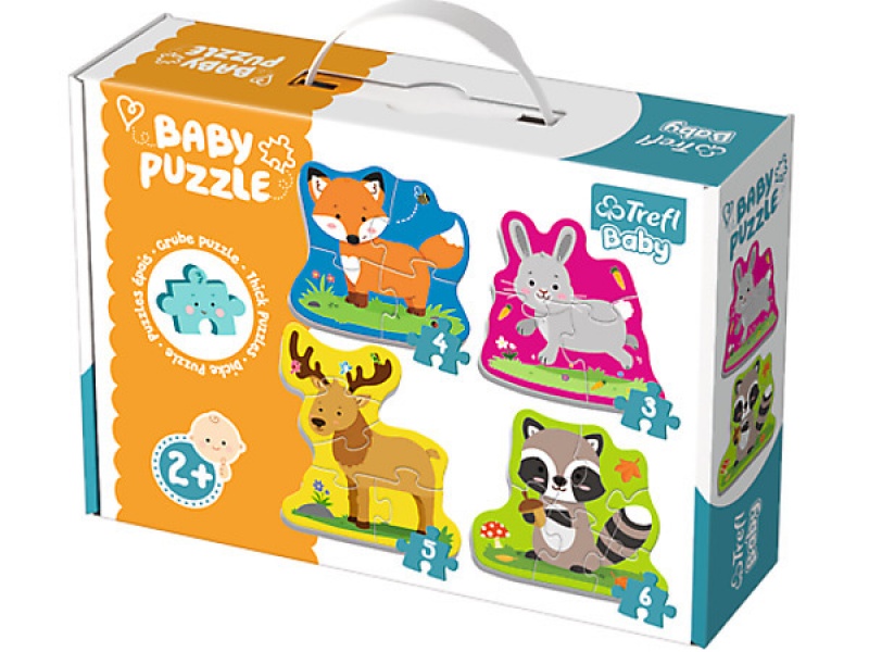 36077 Baby Classic - Zwierzątka leśne / Trefl Baby, Dla malucha, Puzzle