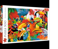 37328 500 - Kolorowe ptaki / MGL, Puzzle, Zabawki