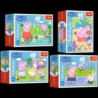 54169 54 mini - Wesoły dzień Świnki Peppy / Peppa Pig, Puzzle, Zabawki