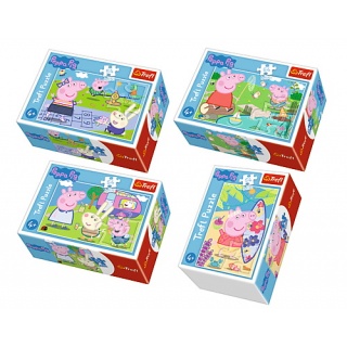 54169 54 mini - Wesoły dzień Świnki Peppy / Peppa Pig, Mini, Puzzle