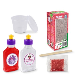 ZESTAW &ndash; DIY TUBAN SLIME &ndash; TRUSKAWKA, Gluty, gniotki, Zabawki