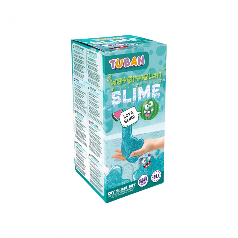 ZESTAW &ndash; DIY TUBAN SLIME &ndash; ARBUZ, Gluty, gniotki, Zabawki