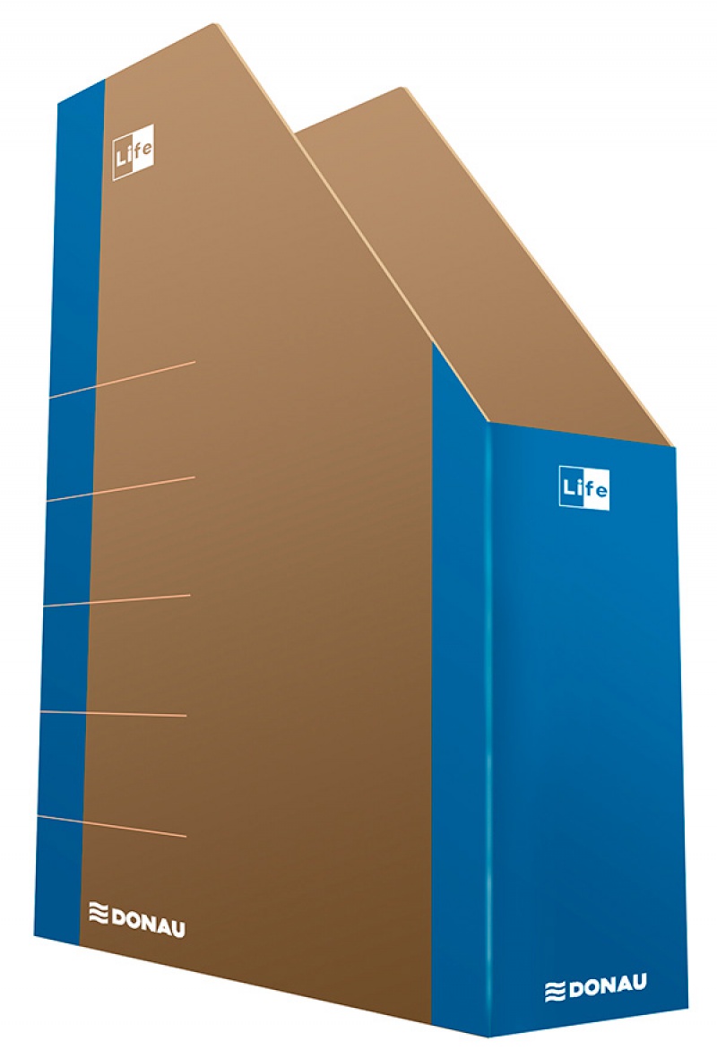 Pojemnik na dokumenty DONAU Life, karton, A4, niebieski, Pojemniki na dokumenty i czasopisma, Archiwizacja dokumentów