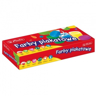 FARBY PLAKATOWE SZK. 10 KOLORÓW 20ml, Podkategoria, Kategoria