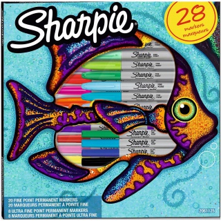 MARKER PERM. MIX 28 SZT (20 F + 8 UF) FISCH