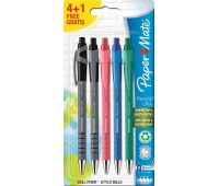 KPL. DŁUGOPISÓW FLEXGRIP ULTRA 4+1 GRATIS, Długopisy, Artykuły do pisania i korygowania