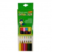 KREDKI JUMBO DWUSTRONNE 6 SZTUK, Kredki oł&oacute;wkowe, Plastyka