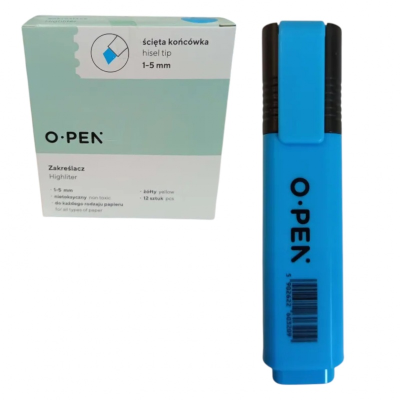 ZAKREŚLACZ DH106 NIEBIESKI, Zakreślacze, Art. do pisania i korygowania