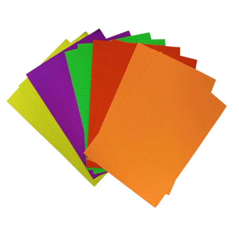 KARTON FALISTY A4 NEON, Brystole, kartony, Papier