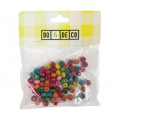 KORALE DREWNIANE 7mm 70szt LZ14-16, Koraliki, Art. kreatywne