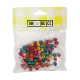 KORALE DREWNIANE 7mm 70szt LZ14-16, Koraliki, Art. kreatywne