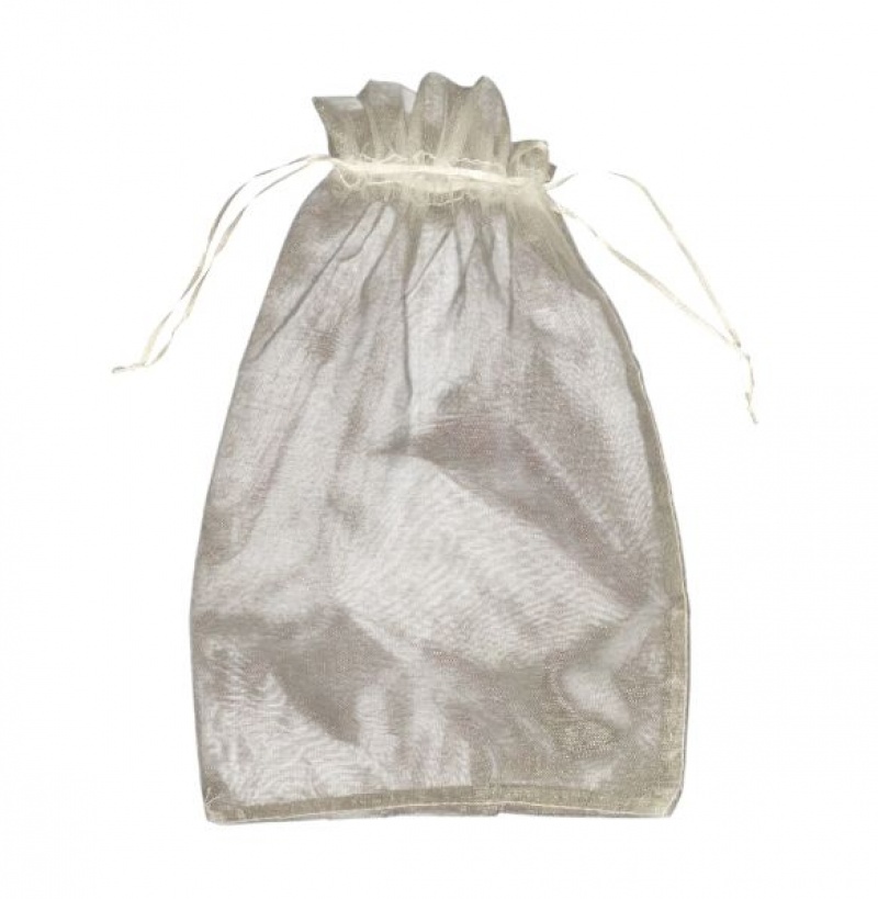 WOREK ORGANZA 20x30 /25szt/ BIAŁY LZ31-01, Woreczki prezentowe, Art. dekoracyjne i prezentowe