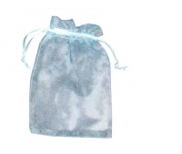 WOREK ORGANZA 10x16 /25szt/ NIEBIESKI LZ31-02, Woreczki prezentowe, Art. dekoracyjne i prezentowe