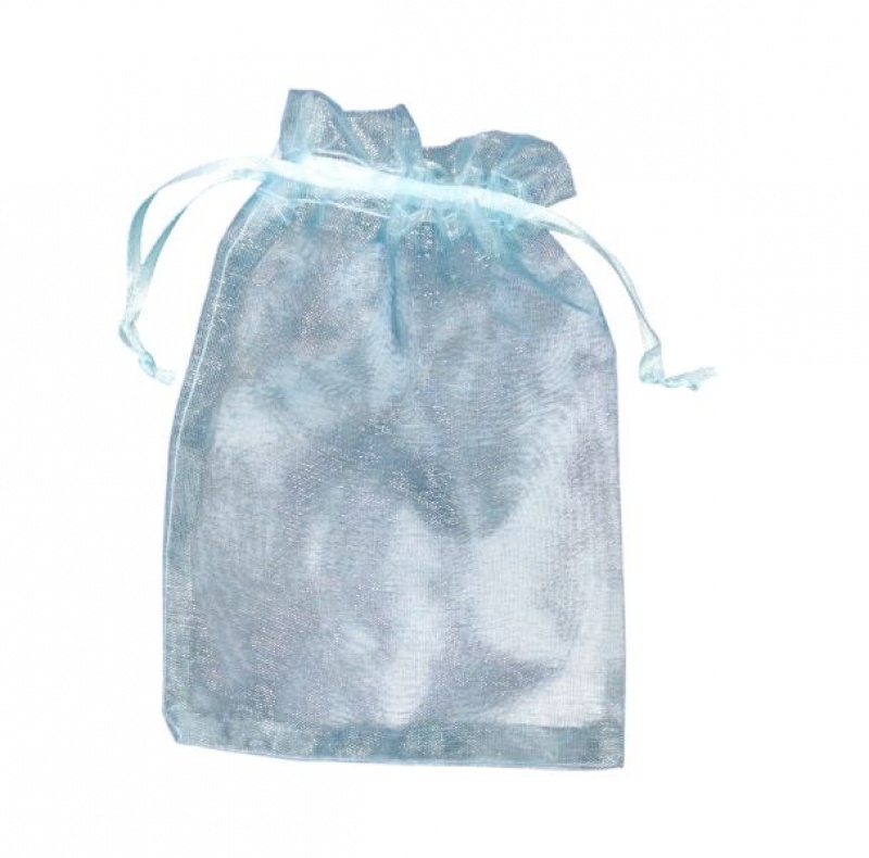 WOREK ORGANZA 10x16 /25szt/ NIEBIESKI LZ31-02, Woreczki prezentowe, Art. dekoracyjne i prezentowe