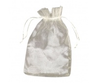 WOREK ORGANZA 17x25 /25szt/ BIAŁY LZ31-03, Woreczki prezentowe, Art. dekoracyjne i prezentowe