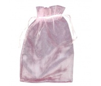 WOREK ORGANZA 17x25 /25szt/ R&Oacute;ŻOWY LZ31-03, Woreczki prezentowe, Art. dekoracyjne i prezentowe