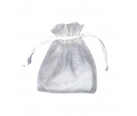 WOREK ORGANZA 8x10 /25szt/ BIAŁY LZ31-04, Woreczki prezentowe, Art. dekoracyjne i prezentowe