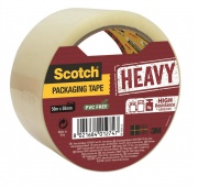 Scotch® Packaging Tape, Heavy, Transparent, 1 Roll, 50 mm x 50 m