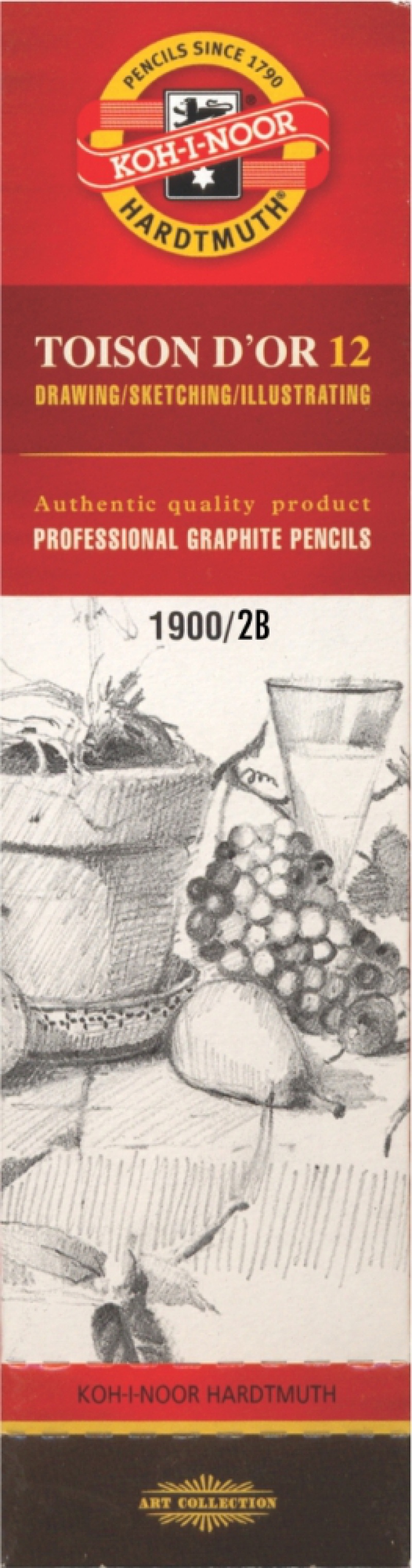 OŁÓWEK GRAFITOWY 1900-2B TOISON D'OR 12SZT., Podkategoria, Kategoria