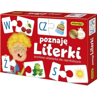 POZNAJĘ LITERKI - GRA PUZZLOWA, Edukacyjne, Gry