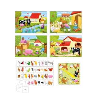 WESOŁA FARMA -LOTERYJKA EDUKACYJNA 7059, Edukacyjne, Gry