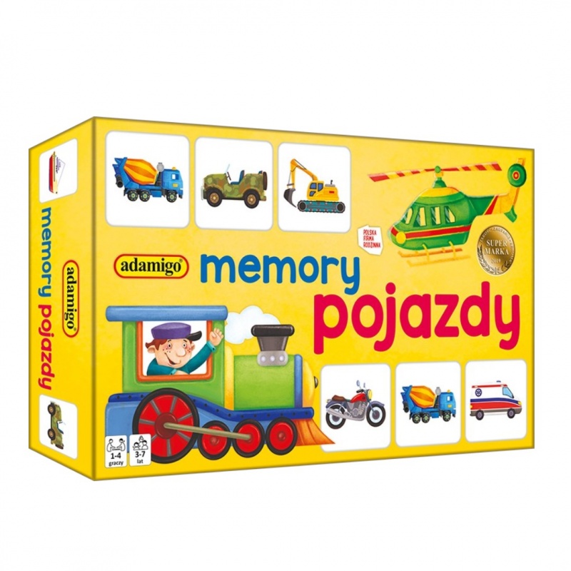 GRA MEMORY MINI - POJAZDY 7196, Domino i memos, Gry
