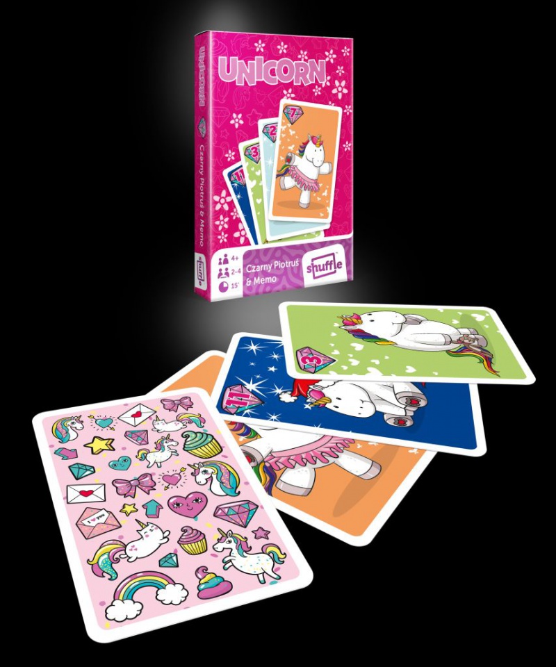 Happy Unicorn Piotruś i Memo, Karty, Zabawki