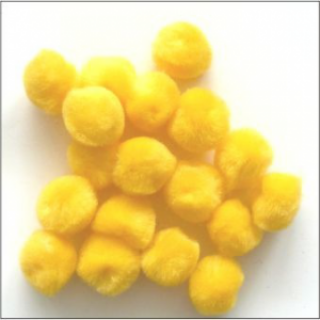 POMPONY DEKORACYJNE 20MM 50SZT. ŻÓŁTE, Podkategoria, Kategoria