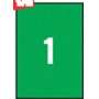 Etykiety kolorowe 210x297mm prostokątne zielone 20 ark., Etykiety samoprzylepne, Papier i etykiety