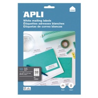 Universal Labels APLI 70x25. 4mm, rectangle, white, 10 sheets