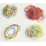 Rubber Bands Q-CONNECT, 0. 1kg, diameter 50mm, assorted colours