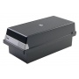 Card Index Box Kartei covered (with a lid) polystyrene A4 black