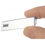 Descriptive Clip for drawers PVC 60x14x4mm clear