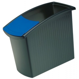 Kosz na śmieci HAN Mondo, PP, 18l, czarny, Kosze plastik, Wyposażenie biura