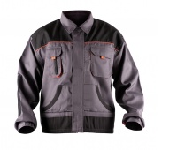 Work Jacket econ. (BE-01-002), cotton/polyester, size 50, grey-orange