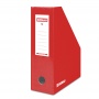 Pojemnik na dokumenty karton A4/100mm lakierowany czerwony, Pojemniki na katalogi, Archiwizacja dokumentów