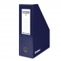 Magazine File Rack cardboard A4/100mm lacquered navy blue
