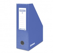Pojemnik na dokumenty DONAU, karton, ścięty, A4/100mm, lakierowany, niebieski, Pojemniki na dokumenty i czasopisma, Archiwizacja dokumentów