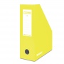 Pojemnik na dokumenty DONAU, karton, ścięty, A4/100mm, lakierowany, żółty, Pojemniki na dokumenty i czasopisma, Archiwizacja dokumentów