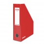 Pojemnik na dokumenty DONAU,  karton,  A4/80mm,  lakierowany,  czerwony
